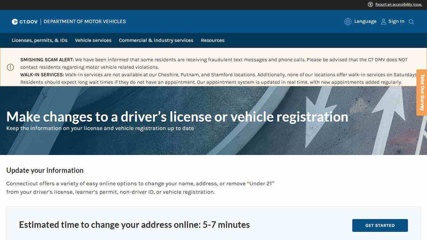 Update a driver's license, learner’s permit, or non-driver ID | CT.gov